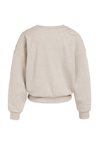 Load image into Gallery viewer, Sweatshirt with V-neck and woven collar