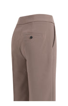 Load image into Gallery viewer, Woven trousers with asymmetrical waistband and straight fit