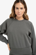 Load image into Gallery viewer, Yasmine Raglan Sweatshirt Dark Taupe Grey
