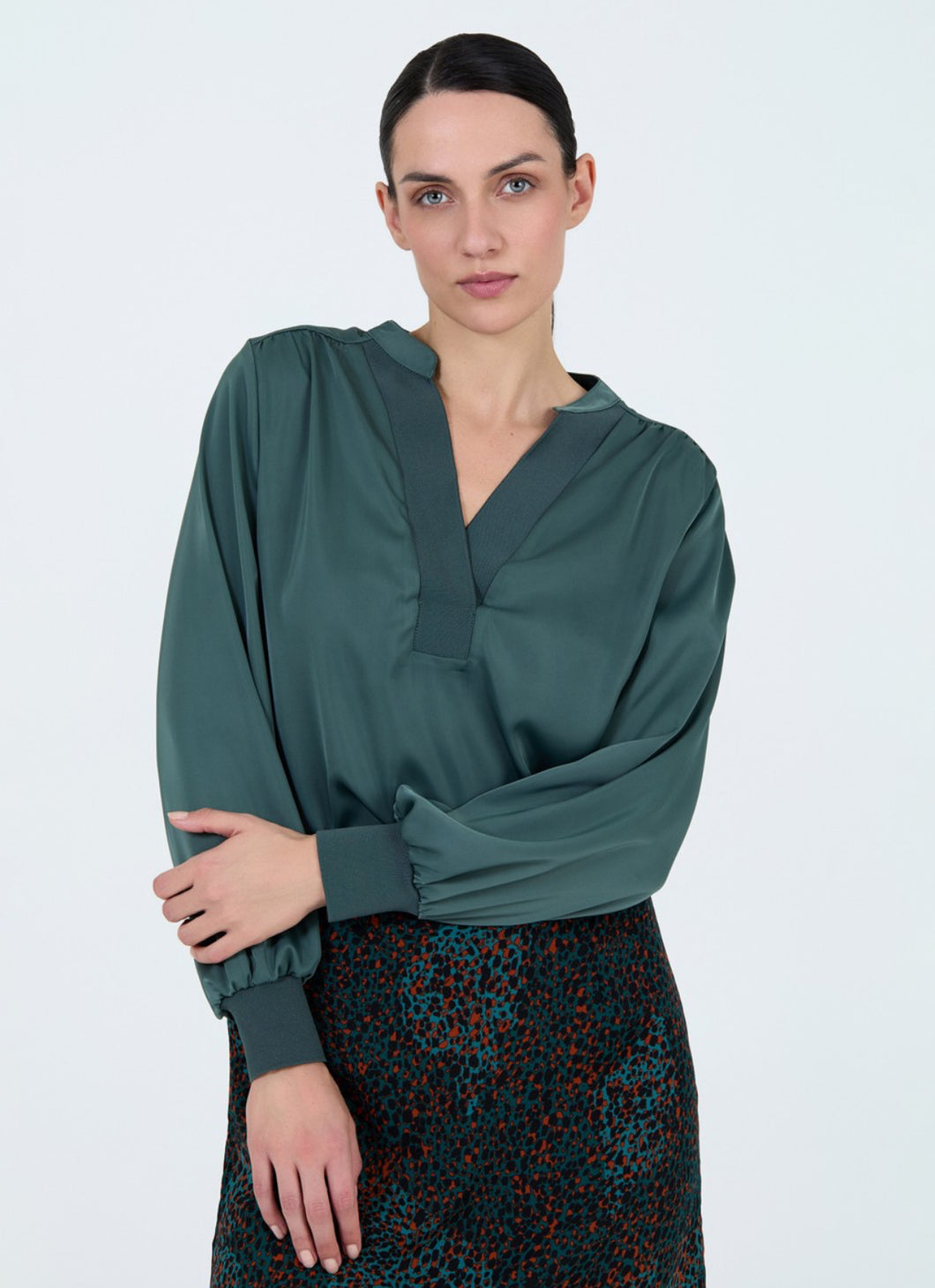 Skatie Deep Sage Top