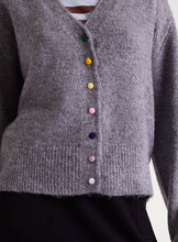 Load image into Gallery viewer, Clara Grey Coloured Button Cardi
