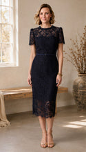 Load image into Gallery viewer, Fee G Annabelle Dress in Navy
