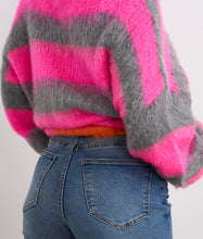 Load image into Gallery viewer, Willow Hot Pink Stripe Knit
