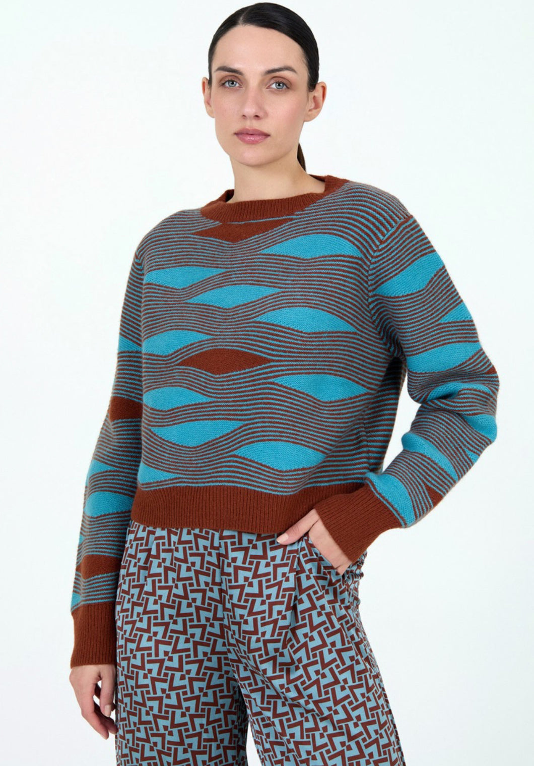Skatie Wave Knit Sweater
