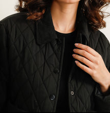 Load image into Gallery viewer, Connie Black Quilted Jacket
