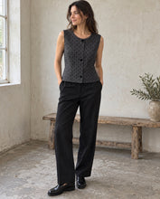 Load image into Gallery viewer, Clara Grey Polka Dot Waistcoat
