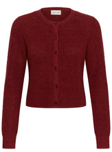 Load image into Gallery viewer, Part Two Gigia Linen Blend Cardigan in Burgandy *NEW*
