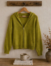 Load image into Gallery viewer, Mary Green Hooded Cardie
