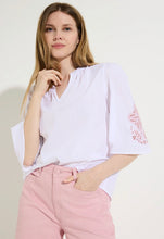 Load image into Gallery viewer, More &amp; More White/Pink Embroidered Blouse
