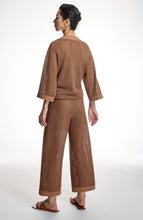 Load image into Gallery viewer, Allegra Tan Mesh Trousers
