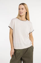 Load image into Gallery viewer, Yaya Knit top with trim
