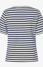 Load image into Gallery viewer, More &amp; More  Stripe Top Navy/White
