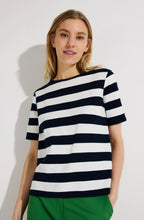 Load image into Gallery viewer, More &amp; More Breton Stripe Top Navy
