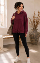Load image into Gallery viewer, Nora Hoodie in Purple/Burgandy

