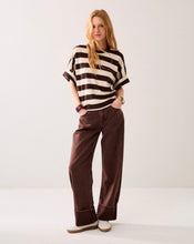 Load image into Gallery viewer, Summum Big Stripes Tee Coffee
