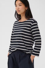 Load image into Gallery viewer, Part Two NelaPW T Shirt Dark Navy Stripe *NEW

