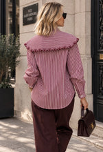 Load image into Gallery viewer, Lauren Statement Blouse Burgundy
