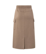 Load image into Gallery viewer, Yasmine Jersey Midi Skirt Brown
