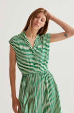 Load image into Gallery viewer, Clara Green Stripe Dress
