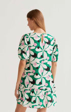 Load image into Gallery viewer, Clara Green Print Short Dress
