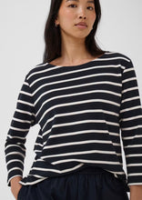 Load image into Gallery viewer, Part Two NelaPW T Shirt Dark Navy Stripe *NEW
