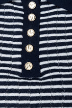 Load image into Gallery viewer, More &amp; More Stripe Polo Knit
