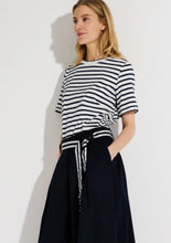 Load image into Gallery viewer, More &amp; More  Stripe Top Navy/White
