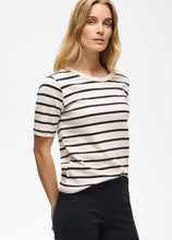 Load image into Gallery viewer, Part Two RatanaPW Tee Navy/Eggnog Stripe *NEW
