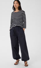 Load image into Gallery viewer, Part Two NelaPW T Shirt Dark Navy Stripe *NEW
