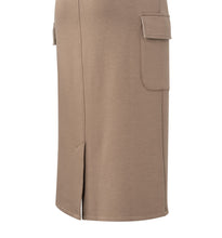 Load image into Gallery viewer, Yasmine Jersey Midi Skirt Brown
