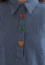 Load image into Gallery viewer, Clara Blue Peter Pan Shirt/Jacket
