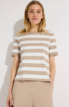 Load image into Gallery viewer, More &amp; More Breton Stripe Top Mocha
