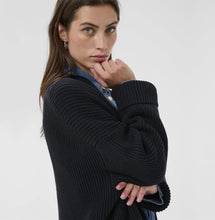 Load image into Gallery viewer, Part Two ZoraPW Cardigan Dark Navy
