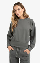 Load image into Gallery viewer, Yasmine Raglan Sweatshirt Dark Taupe Grey

