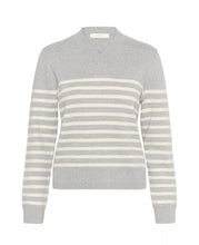 Load image into Gallery viewer, InWear Wallis Stripe Jumper Granite Melange
