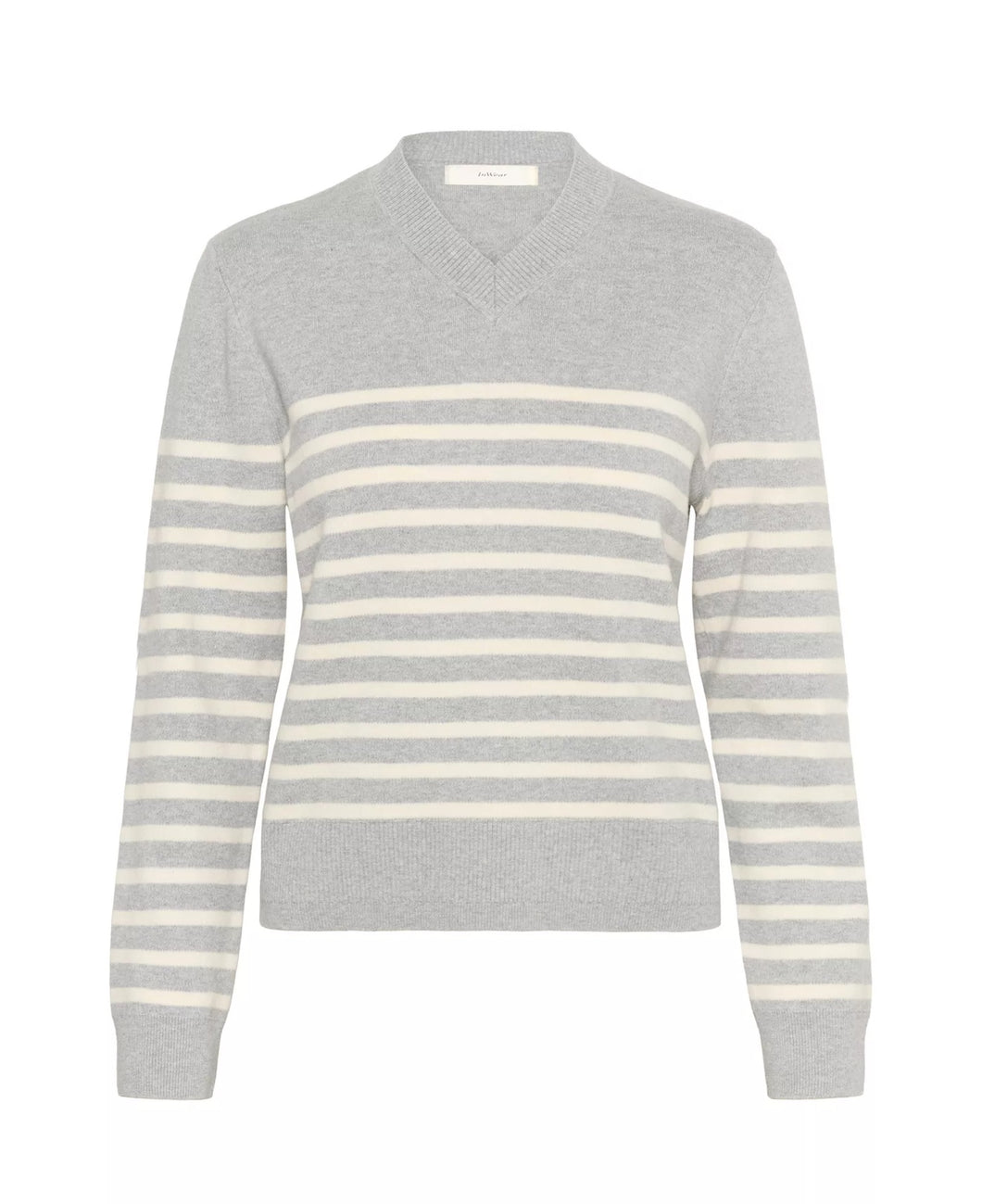 InWear Wallis Stripe Jumper Granite Melange