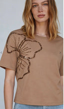 Load image into Gallery viewer, More &amp; More Mocha Flower Tee
