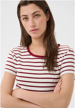 Load image into Gallery viewer, Part Two RochellePW Tee Shirt Burnt Russet Stripe *NEW
