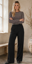 Load image into Gallery viewer, Para Mi Mira Twill Trouser in Black
