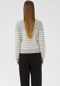 InWear Wallis Stripe Jumper Granite Melange