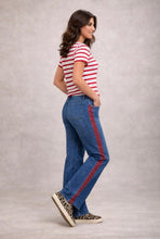 Load image into Gallery viewer, Tara Red Stripe Jeans
