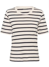 Load image into Gallery viewer, Part Two RatanaPW Tee Navy/Eggnog Stripe *NEW
