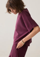 Load image into Gallery viewer, Summum Boxy Scuba Top Deep Burgundy
