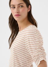 Load image into Gallery viewer, Part Two BrizettePW Tee Brown Stripe *NEW
