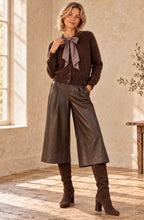Load image into Gallery viewer, Willow Chocolate Bow Cardigan
