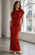 Load image into Gallery viewer, Brooke Slinky Rust Dress *NEW
