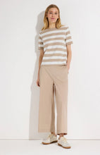 Load image into Gallery viewer, More &amp; More Breton Stripe Top Mocha
