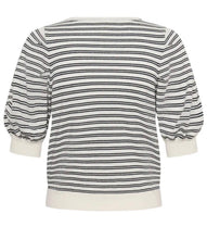 Load image into Gallery viewer, Part Two BindiPW Cardi Navy Stripe *NEW
