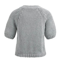 Load image into Gallery viewer, YaYa Chunky Knit Sweater Iron Grey
