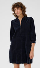 Load image into Gallery viewer, PartTwo Eyvor Corduroy Dress in Dark Navy
